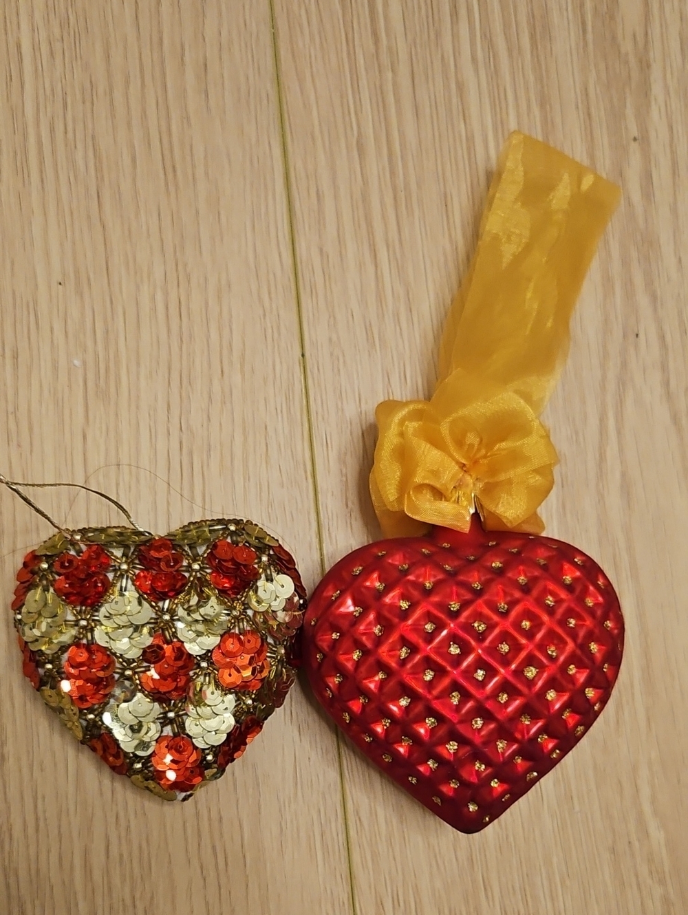 2 Heart Ornament